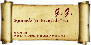 Gyermán Graciána névjegykártya